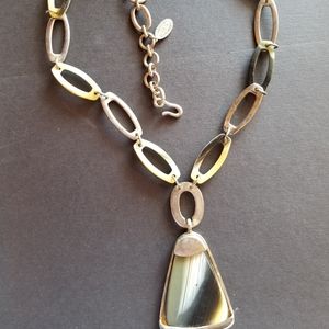 CLARA KASAVINA STUDIO NY handcrafted HORN necklace